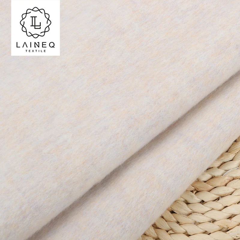 Легкое тепло: новый продукт 5% шерсти альпаки 95% двухлицый длинноволосый Альпака смешанный цвет шерстяной ткани для пальто