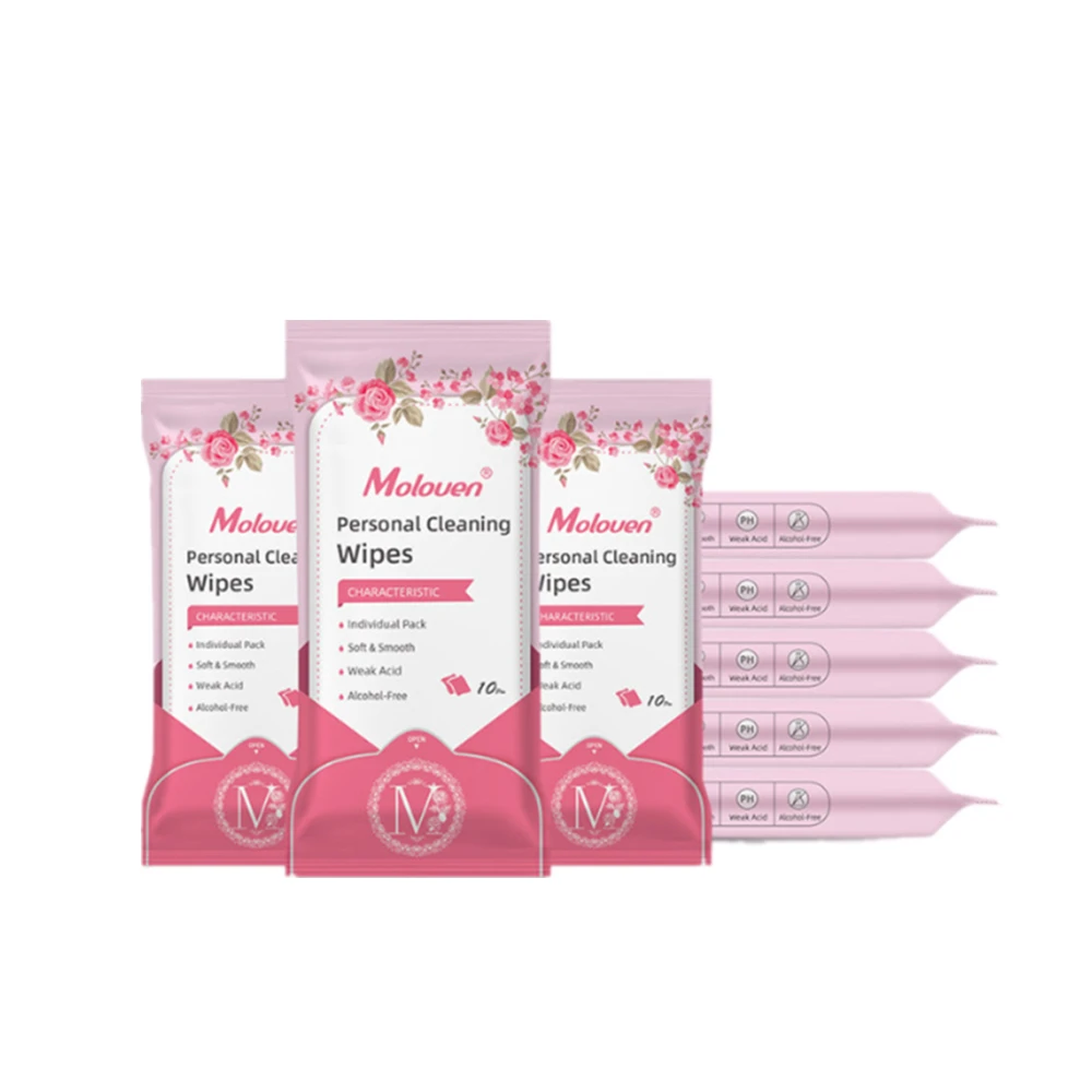 Пользовательские Женские влажные салфетки для женщин, личная этикетка, интимные влажные салфетки Yoni