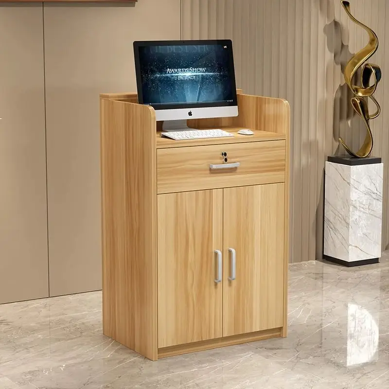 Small-scale Supermarket Store Coffee Shop Barber Shop Reception Counter Cash Desk