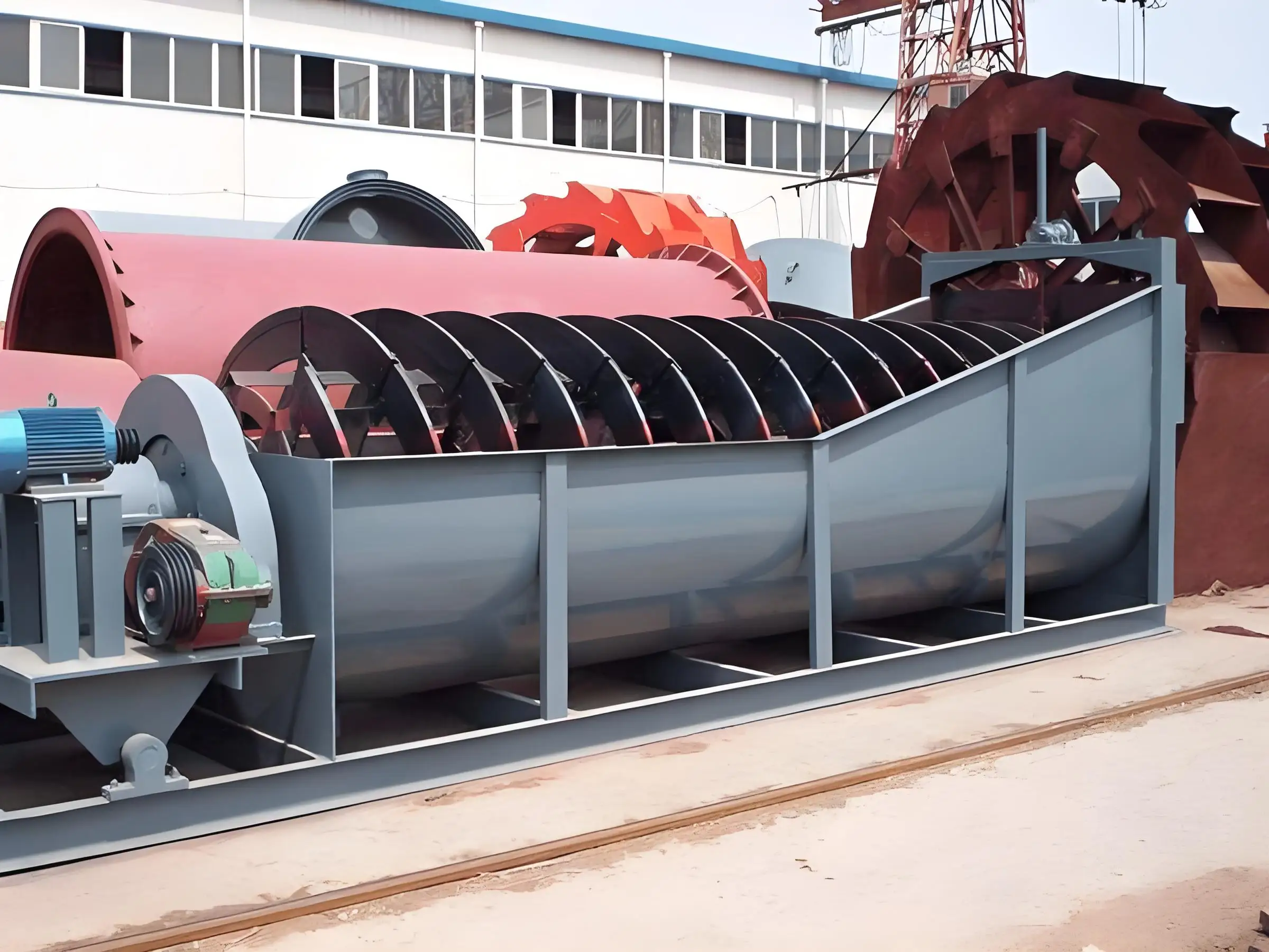 Small Energy Consumption High Efficiency And Favorable Price Sand Gravel Cleaning And Debris Removal Spiral Sand Washing Machine