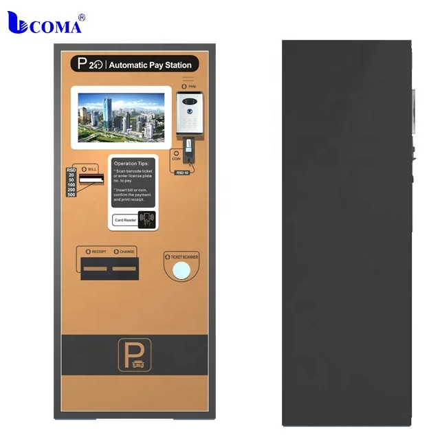 Auto Parking Lot Payment Kiosk Machine for Small Supermarket
