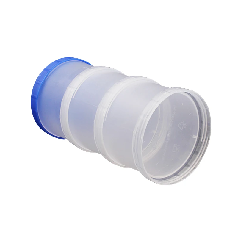 customized 3 pcs protein powder containers storage supplement Container for shaker bottle