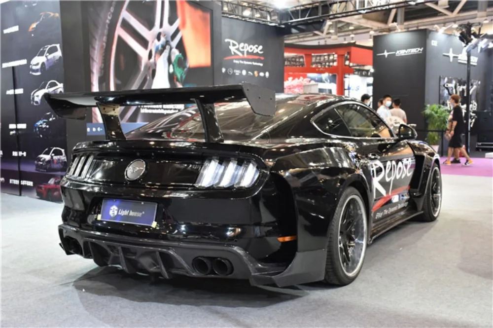 Boch Style Car Bumper Body Kit Front Bumper Lip Grille Fender Hood For Mustang 2015-2021+