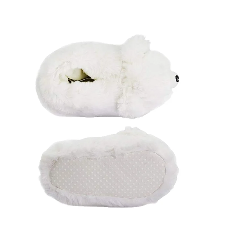 Comfy Unisex Plush Anti-Slipping Indoor Animal Polar Bear Slippers
