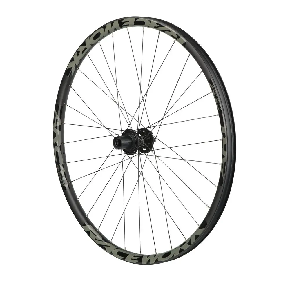 RACEWORK 29er MTB Carbon Wheels HG 10/11S Mountain Bike Thru Axle Disc Brake 28H Straight Pull Hub Carbon MTB Tubeless Wheelsets