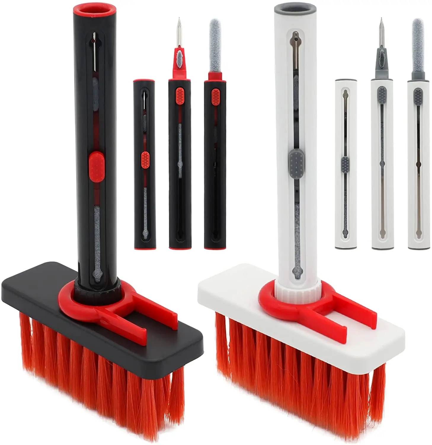 Amazon Hot Selling 5 in 1 Keyboard Dust Removal Cleaning Brush Multifunctional earphones earbuds Dirt Cleaning Brush