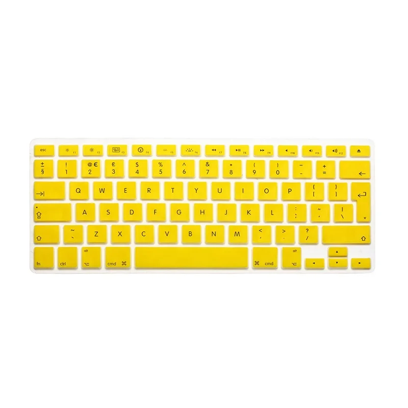 Цветная силиконовая наклейка на клавиатуру для M a c book Air 13 Pro 15 17 защитная