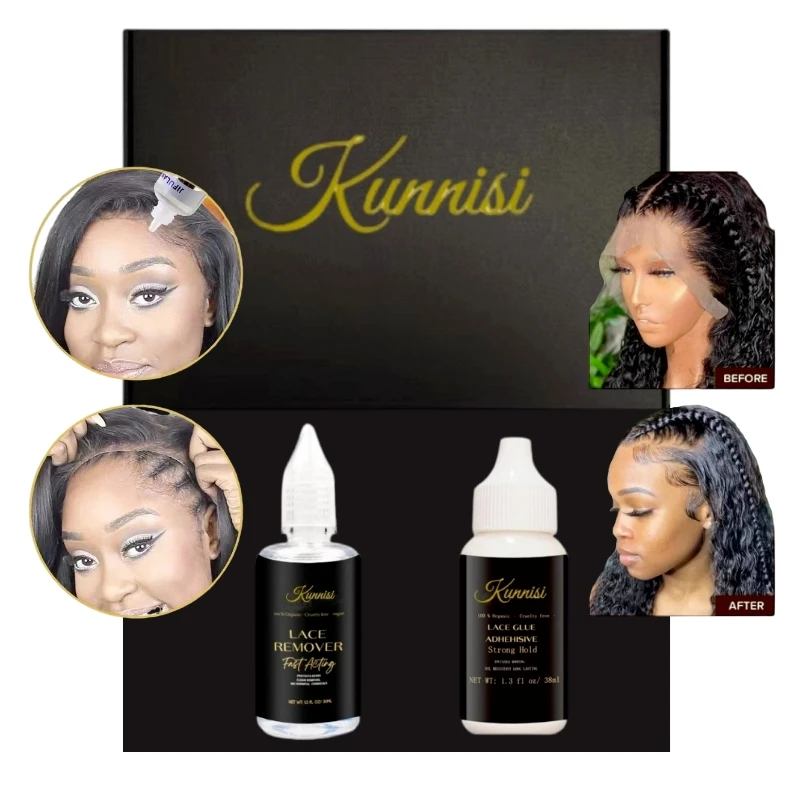 New lace glue set, two-in-one loading and unloading, easy to buy