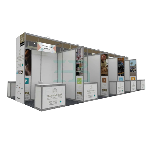 8 Way Upright Aluminum Customized Exhibition Booth Display Booth