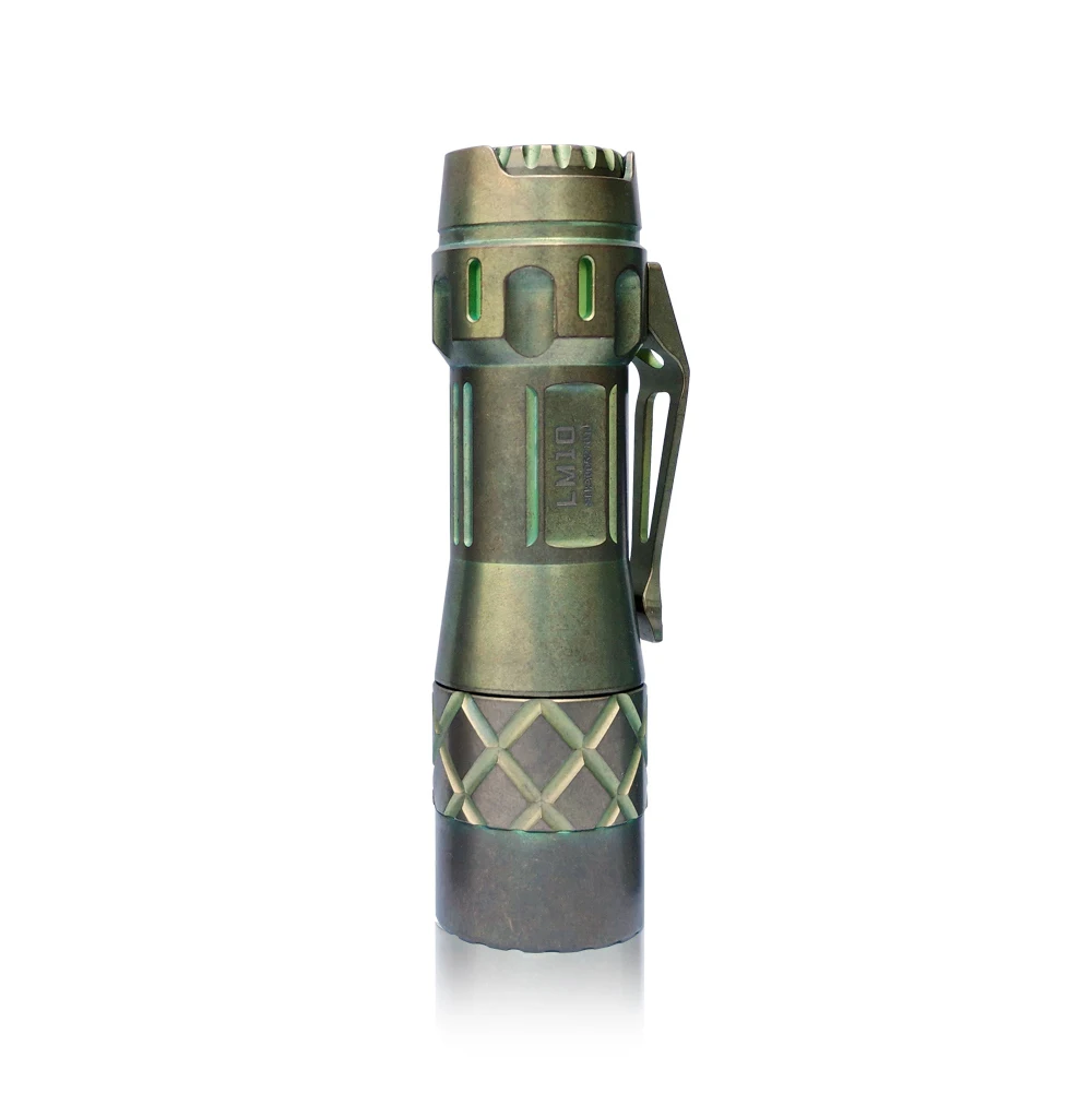 LuminTop LM10 10th Anniversary Flashlight titanium 2800lumens ipx8 XPL 219C SST20 LED torch easy to use Aduril UI