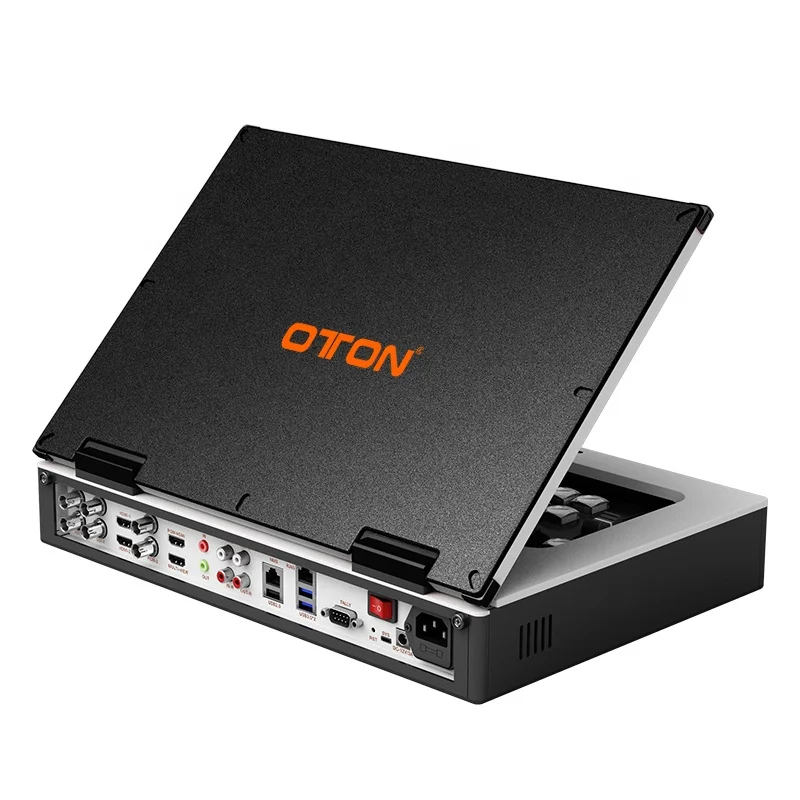 Oton Geek S08M Live Streaming equipment and broadcasting Multiview 8 channel HD SDI portable Video Switcher mixer