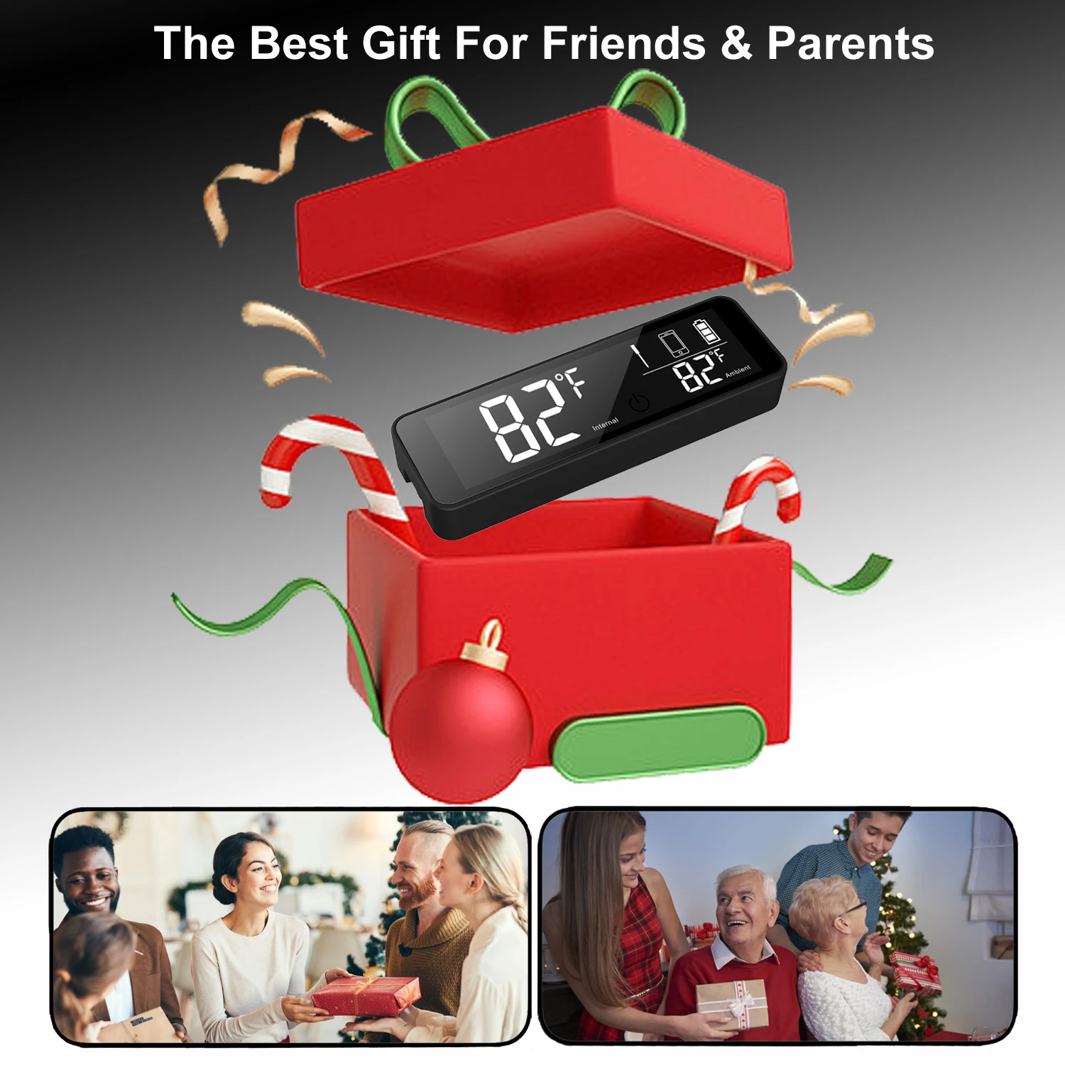 Smart Wireless Digital Food Thermometer for Kitchen Use Remote Monitoring BBQ Grill Oven Smoker Air Fryer Cooking Temperature