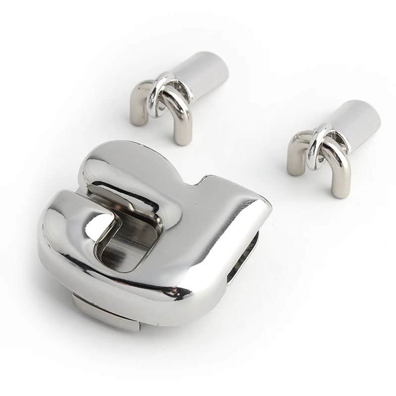 2023 STOCK Luxury Metal K Gold Silver Purse Snap Lock Handbag Hardware Clasp Decor Push Closure Turn Twist Lock Bag Lock