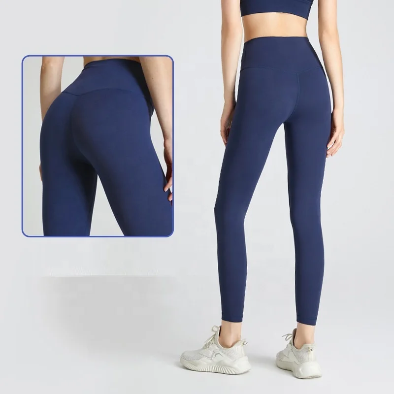 Wholesale Custom High Waist Sports Workout Stretch Yoga Pants Leggings For Women Gym Running Fitness Leggings With Pocket