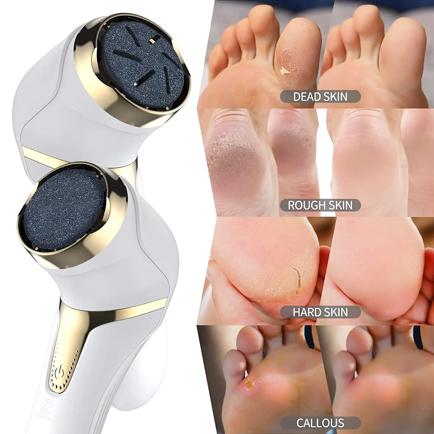 2024 Electric Callus Remover Machine Feet Removes Calluses And Foot Grinder 3 in 1 Electric Pedicure Foot Callus Gel Remover