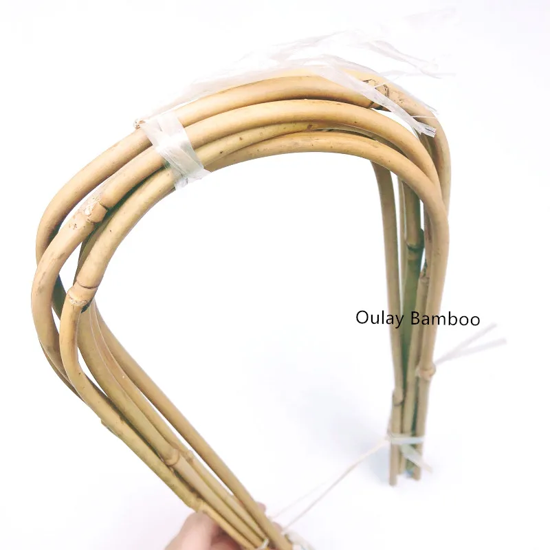Plant Factory Direct Supply Handmade 18/24 inch Bamboo U Trellis Decoration Garden Hoop Stakes for Indoor Plant Trellis