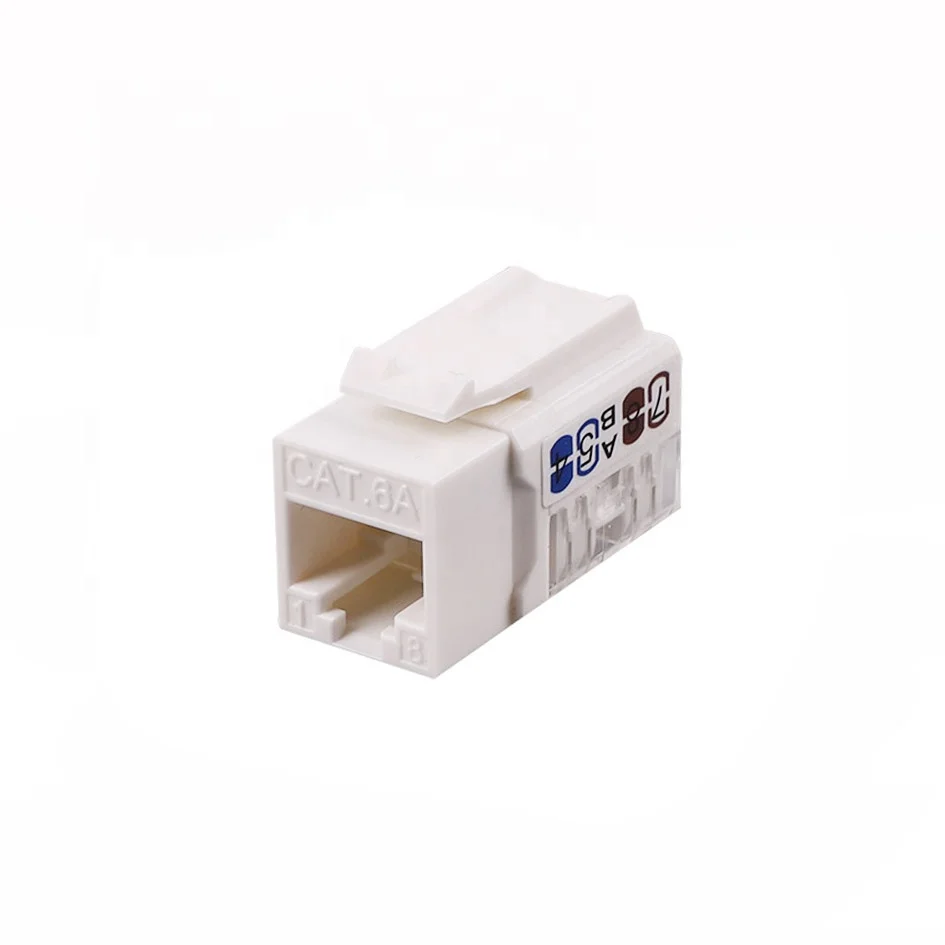 ANSHI Network CAT6 CAT6A 90 Degree UTP  RJ45 Keystone Jack
