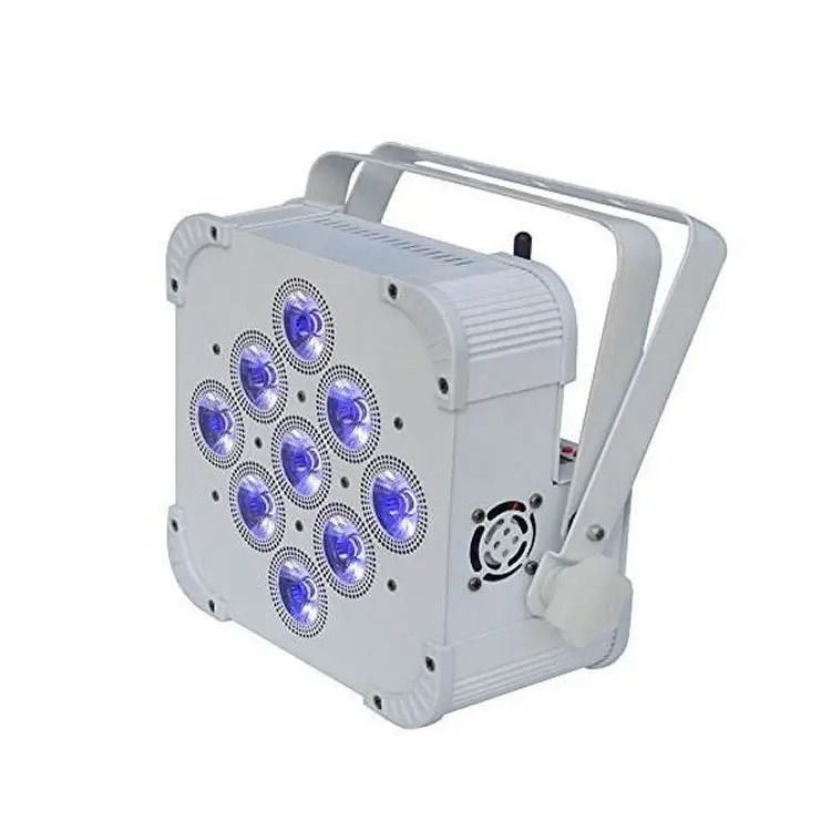  Беспроводной DMX wifibattery приведенная в действие перезаряжаемые 9 шт х 18 Вт RGBWA + УФ 6 1 LED Par горшок лампы