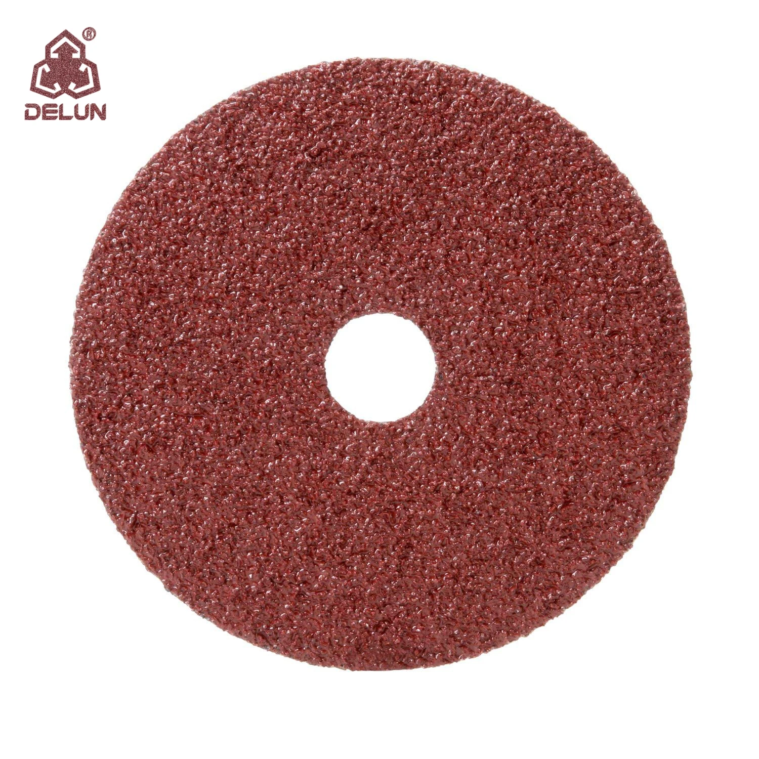 Aluminum Oxide resin center hole fiber polishing disc for metal polishing abrasive fiber disc