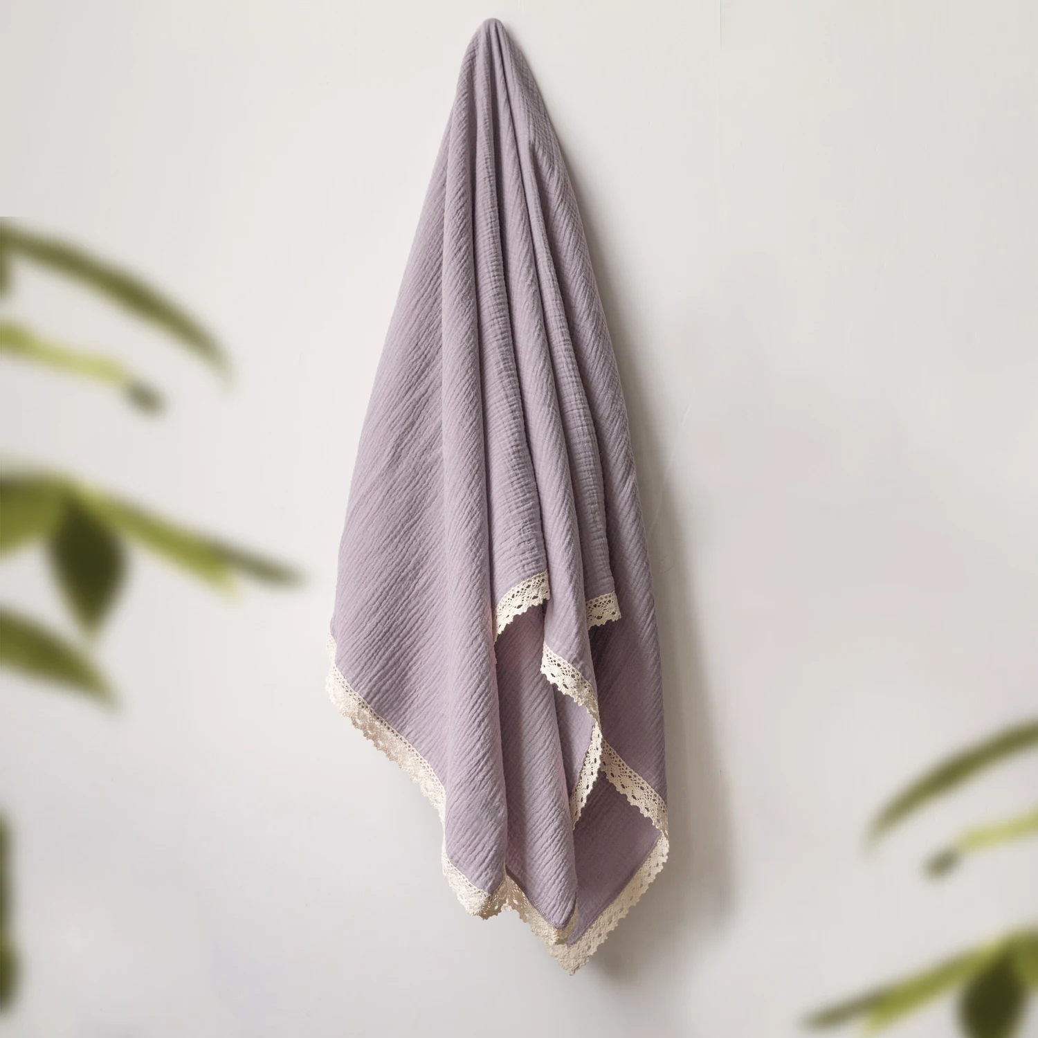 Soft and comfortable beautiful made 100% cotton 2 layer muslin newborn baby boho Fringe swaddle for nursing cover