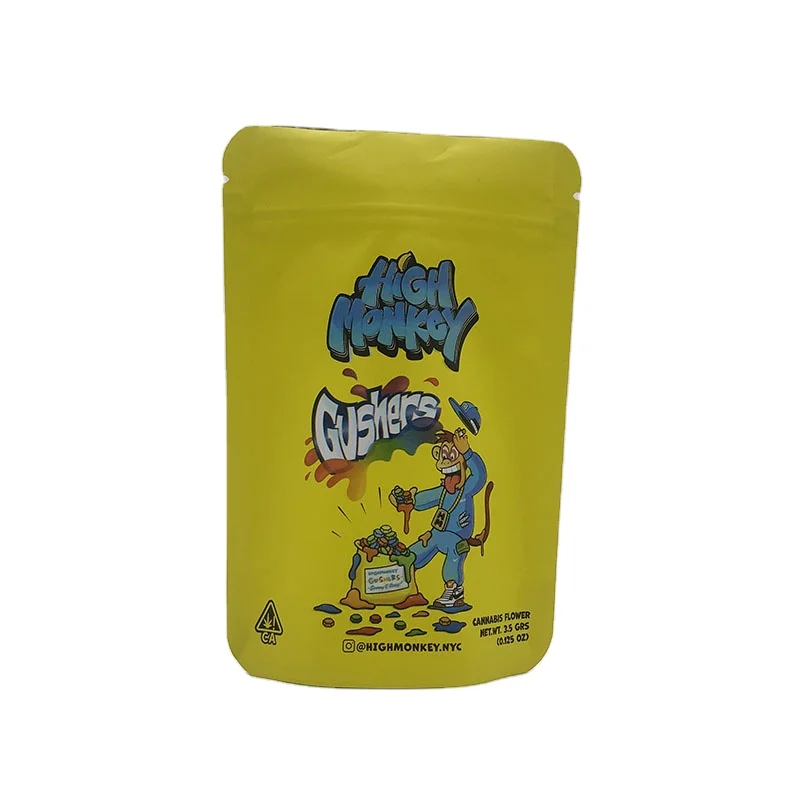 
Custom Weed Tea Packaging Zip Lock Polyester Film Bag 