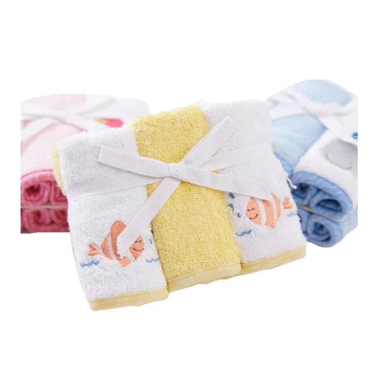 best quality 6pk newborn gift set luxury face towel baby bath towel