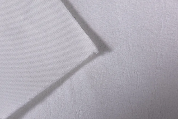 Pure white fine denier polyester Roll brush fleece fabric Microfiber Paint brush fabric Woven fabric