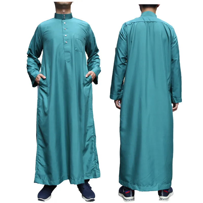 2021 factory Wholesale muslim men thobe Islamic Clothing arabic men prayer abayas YM172