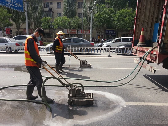 2500bar reliable heavy duty road marking remove high pressure pump unit