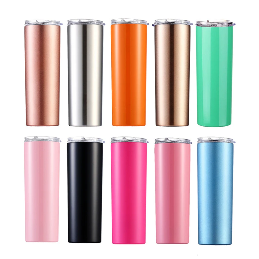 Classic 20 oz 30 oz Scratch-resistant Stainless Steel Vacuum Insulated Tumbler Cup Straw Travel Coffee Water Bottle Mug