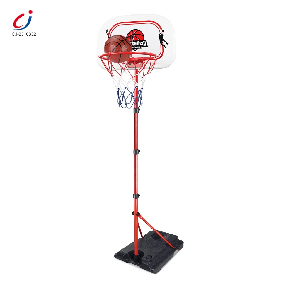 Adjustable height indoor outdoor play sport high quality kids shooter game hoop basketball stand toy