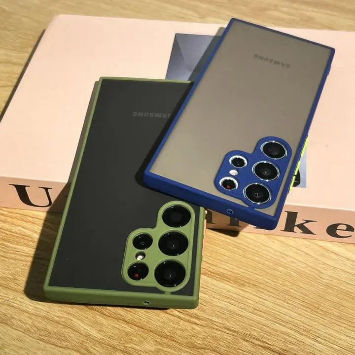 Матовый Чехол для мобильного телефона Samsung galaxy S24 S23 ultra S22 plus S21 S20FE S10 Note 20