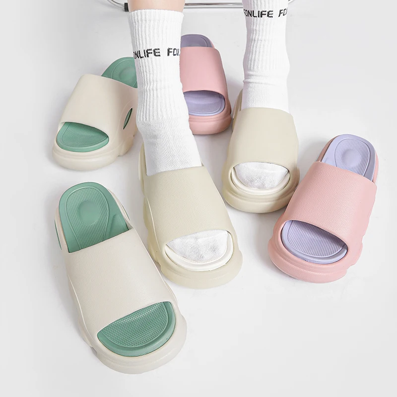 Custom designer Printed Slides Slippers Customized EVA soft embossed Beach men slippers for Men for Women