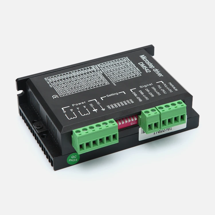 nema 23 stepper motor driver 18-50VDC DM542 microstep 200KHZ 1- 4.2A digital stepper driver for nema 23 stepper motor