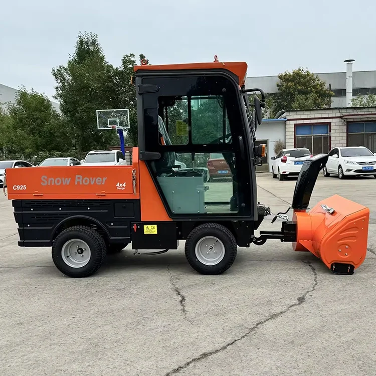Multifunctional Gasoline Diesel Power Snow Plow Snow Sweeper Road Snow Cleaning Machine for Sale