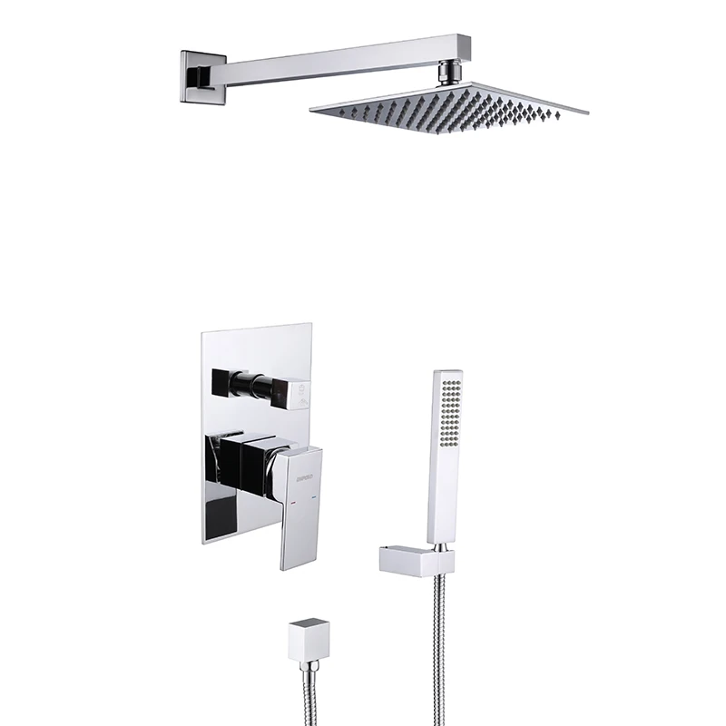 Shower Head Italian Luxury Outdoor Pool Wallmounted Shower And 8 Inch Contemporary Bathroom Shower Set Bath & Faucets