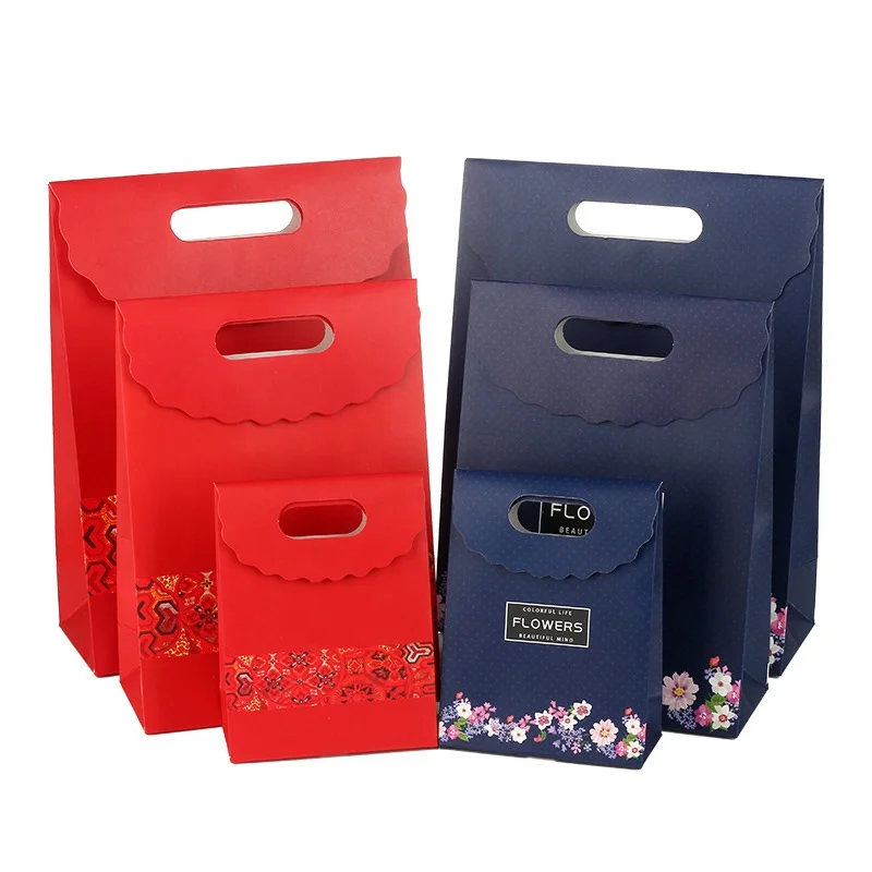 Daiso Customised Gift Floral Paper Bags in Bulk Custom Made MAC Extra Small Detpak Flipkart Paper Bags