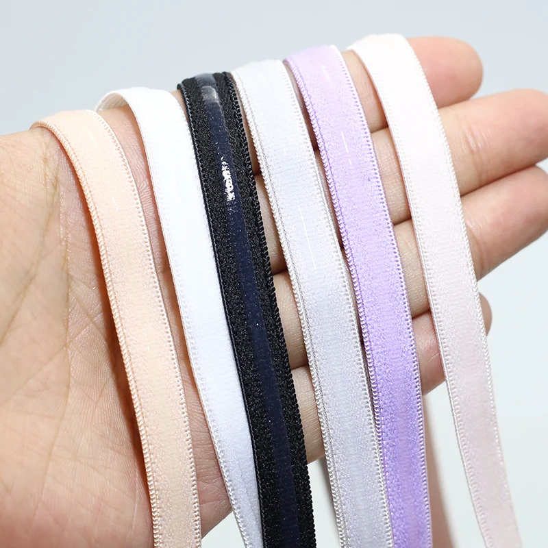 Silicone Gripper Band Custom Logo High Quality Non-slip Bra Elastic Band Coated Rolls in Pe Cycling Shoulder Elastic Tape Stock