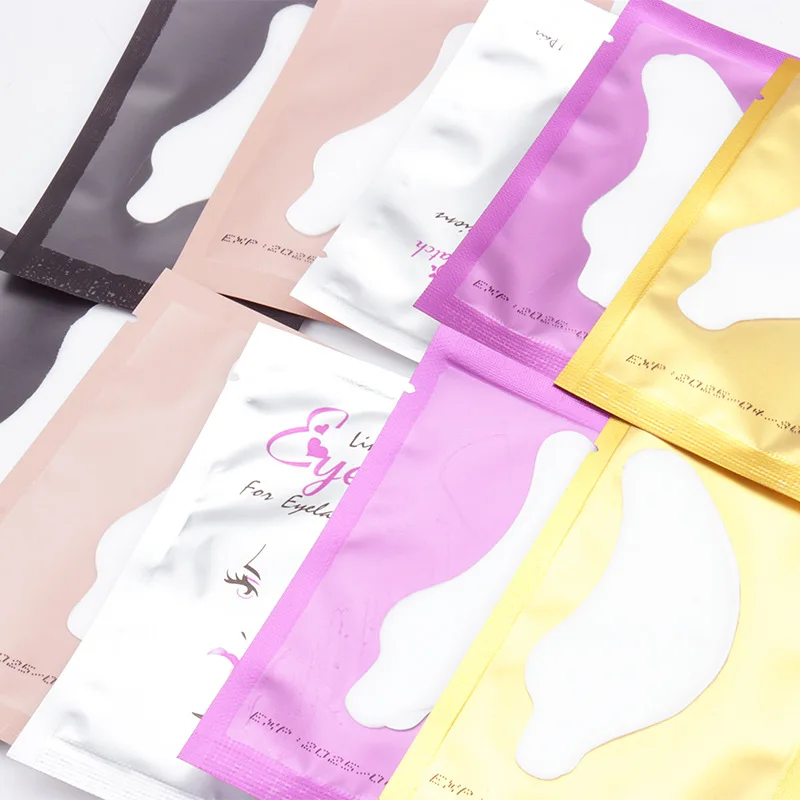 Custom Logo Under Eye Pads Soft Eye Lashes Patch Extensions New Hydrogel Paper Patches Eyelash Extension Patches For Eyelash