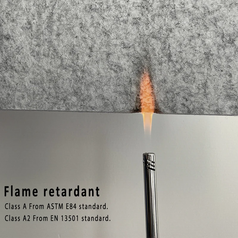 Acoustic Panel Sound Absor Flat Pet Felt Sound Proof Polyester Fiber Acoustic Wall Panels