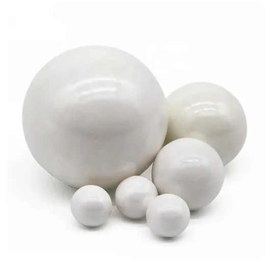Inert alumina ceramic solid balls with industrial fillers
