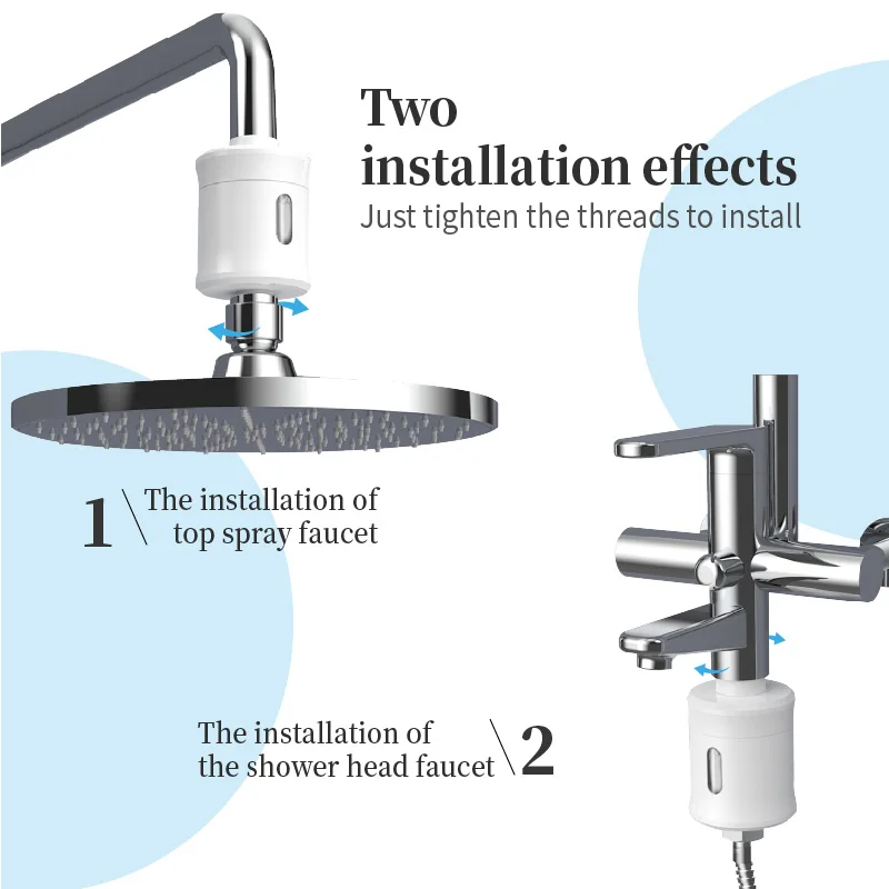 Fragrance Vitamin c shower filter chlorine removal factory price Home water purification water filter