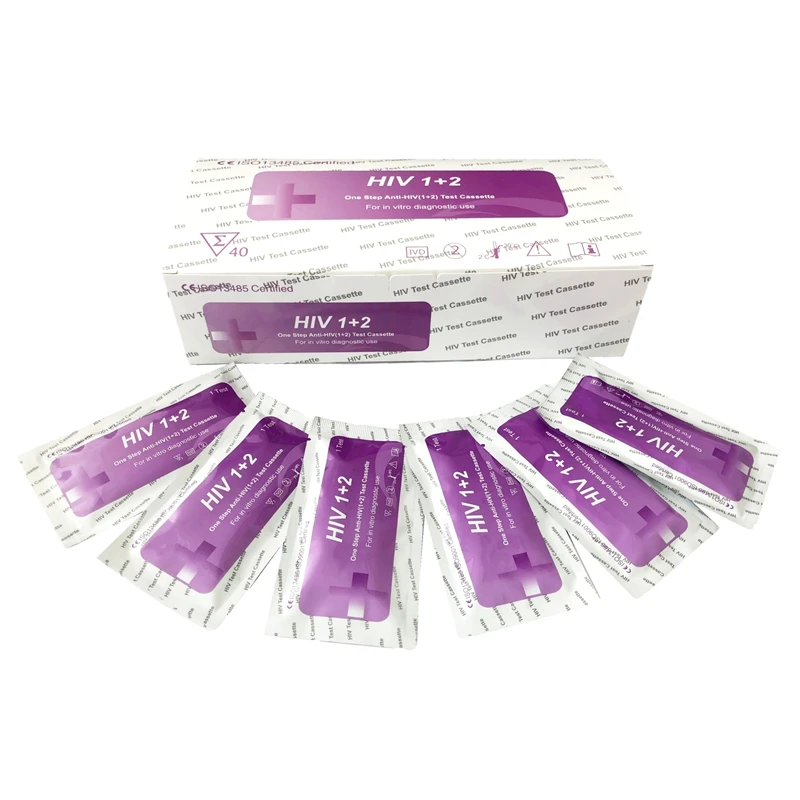 ISO 13485 One Step Anti-HIV (1+2) Test Cassette