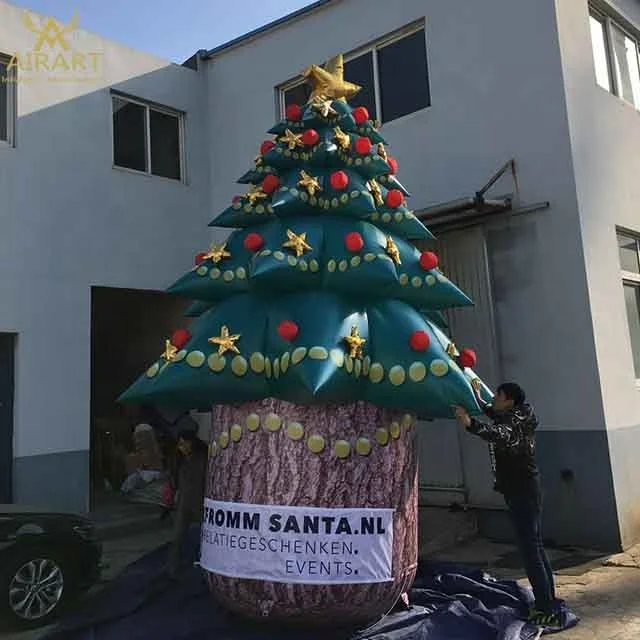 Christmas stars decoration inflatable Christmas tree, giant inflatable Christmas tree for party event