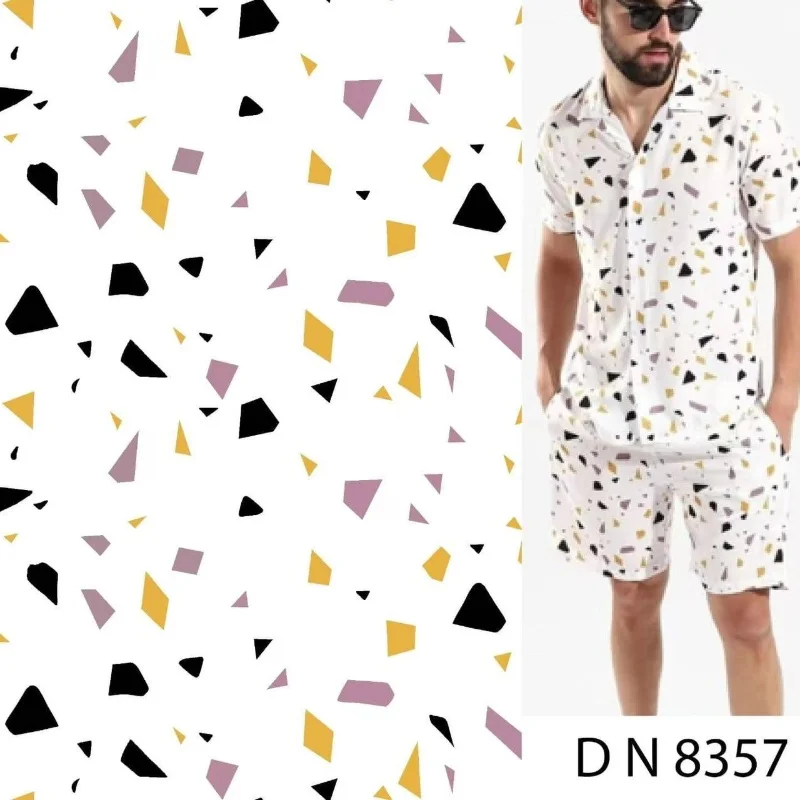 Accept Customization Digital Print 100% Cotton Woven Poplin Fabric For man shirt