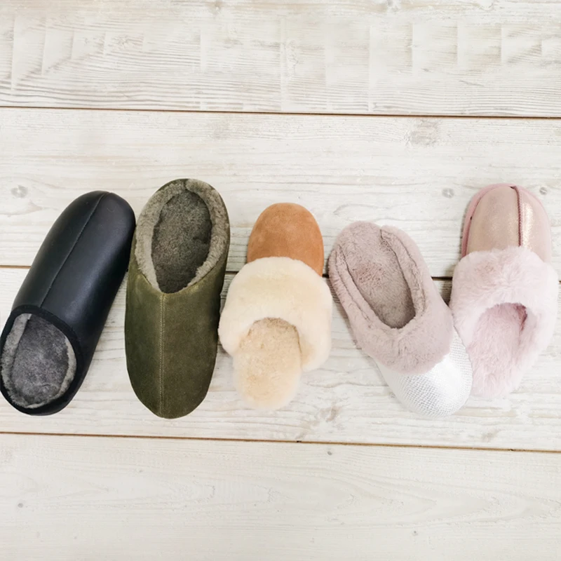 China Wholesale Winter Warm slippers Sheepskin Slippers