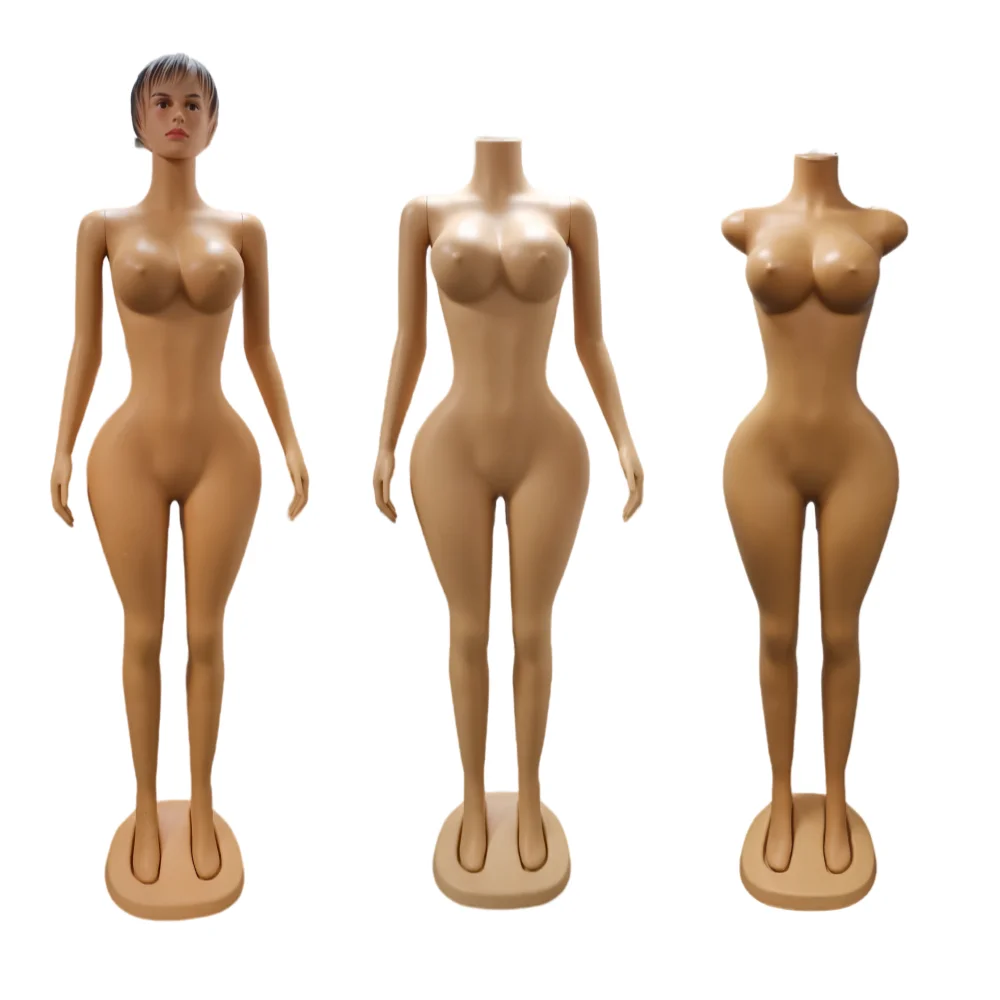 Hot Sale Women Plastic Mannequin Curvy Full Body With Head Mannequin Detachable Female Dummy for Clothing