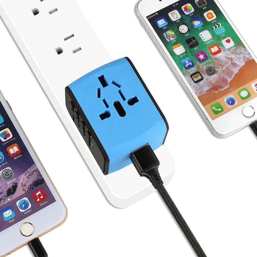 Travel item multi purpose promotional business gift item usb travel adaptor corporate gifts travel over the world business gift