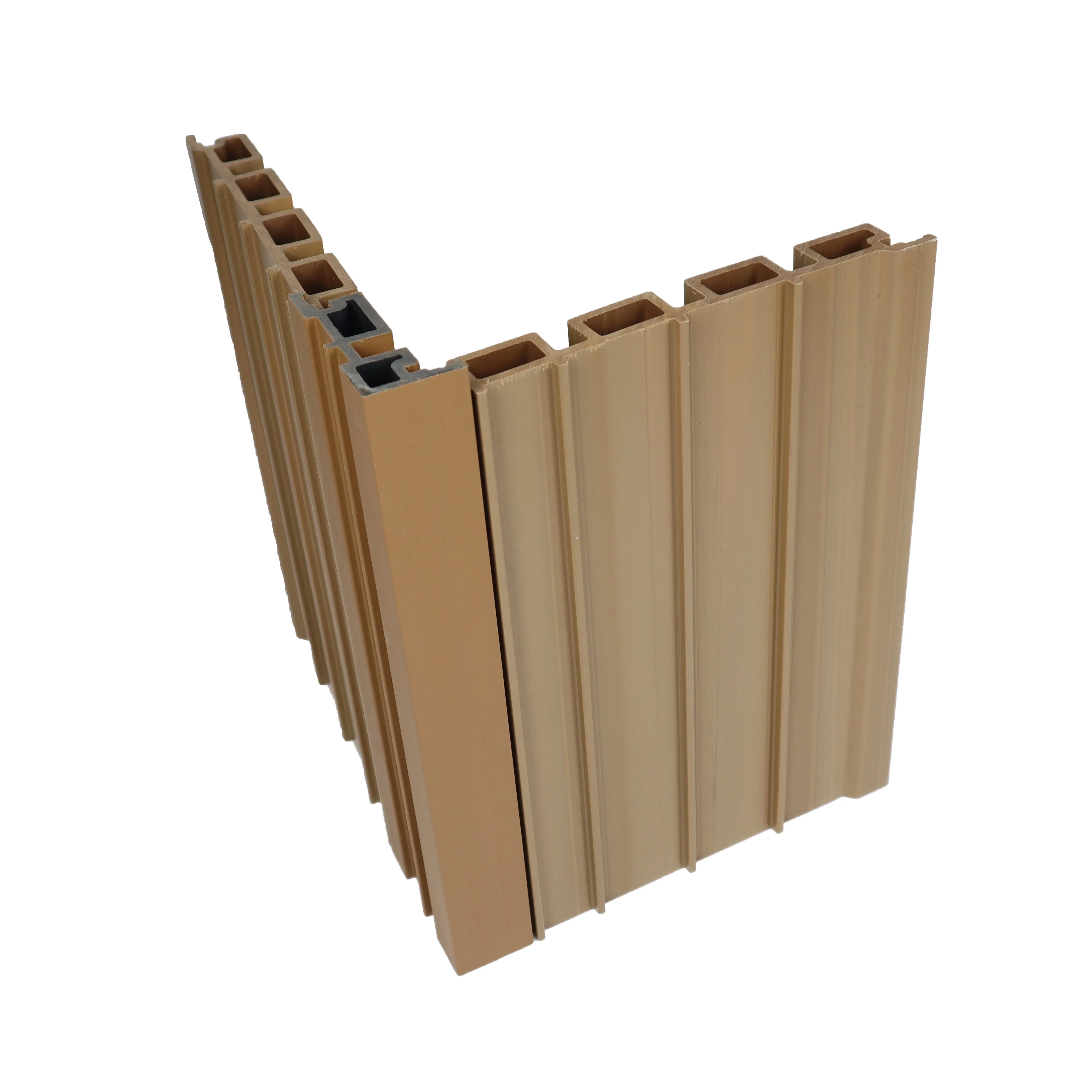 Waterproof WPC Wood Composite Vinyl Siding Wooden Look House Exterior Wall Panel Cladding for Outdoor Plastic Wall Decoration