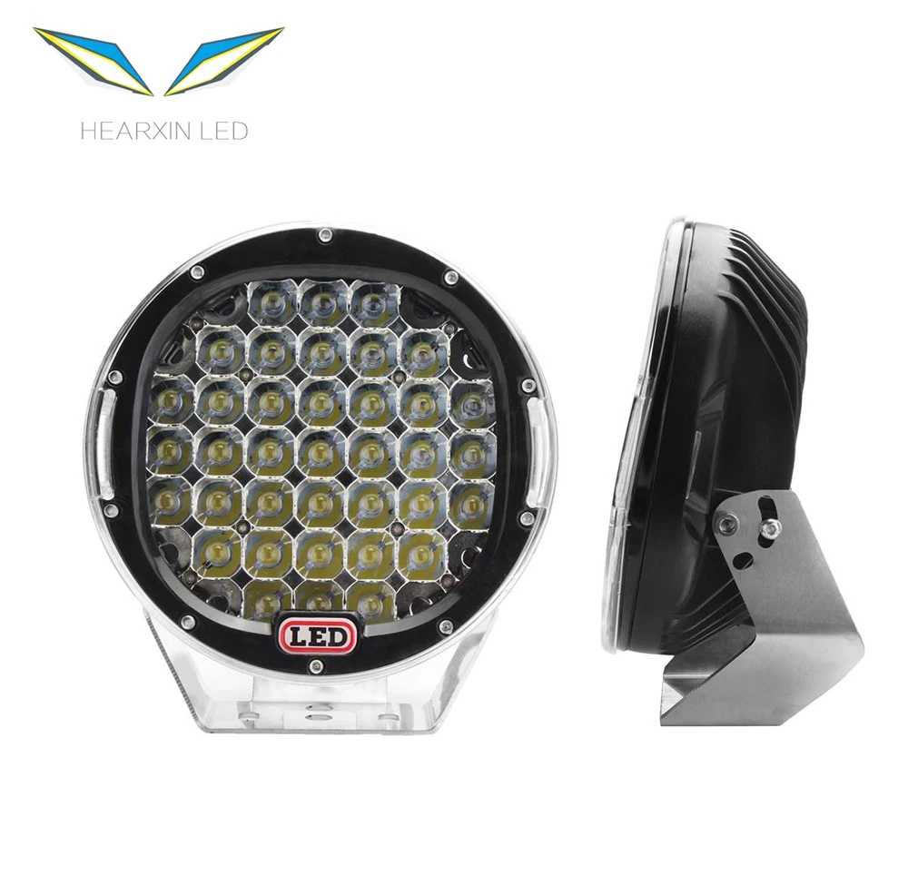 Universal 4X4 Light 9 Inch Round Headlight 185W Spotlight Offroad DRL LED Work lamp for 4WD 4x4 SUV Car Truck Trailer Tractor
